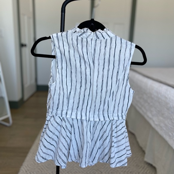 Striped peplum tank blouse - Picture 2 of 3